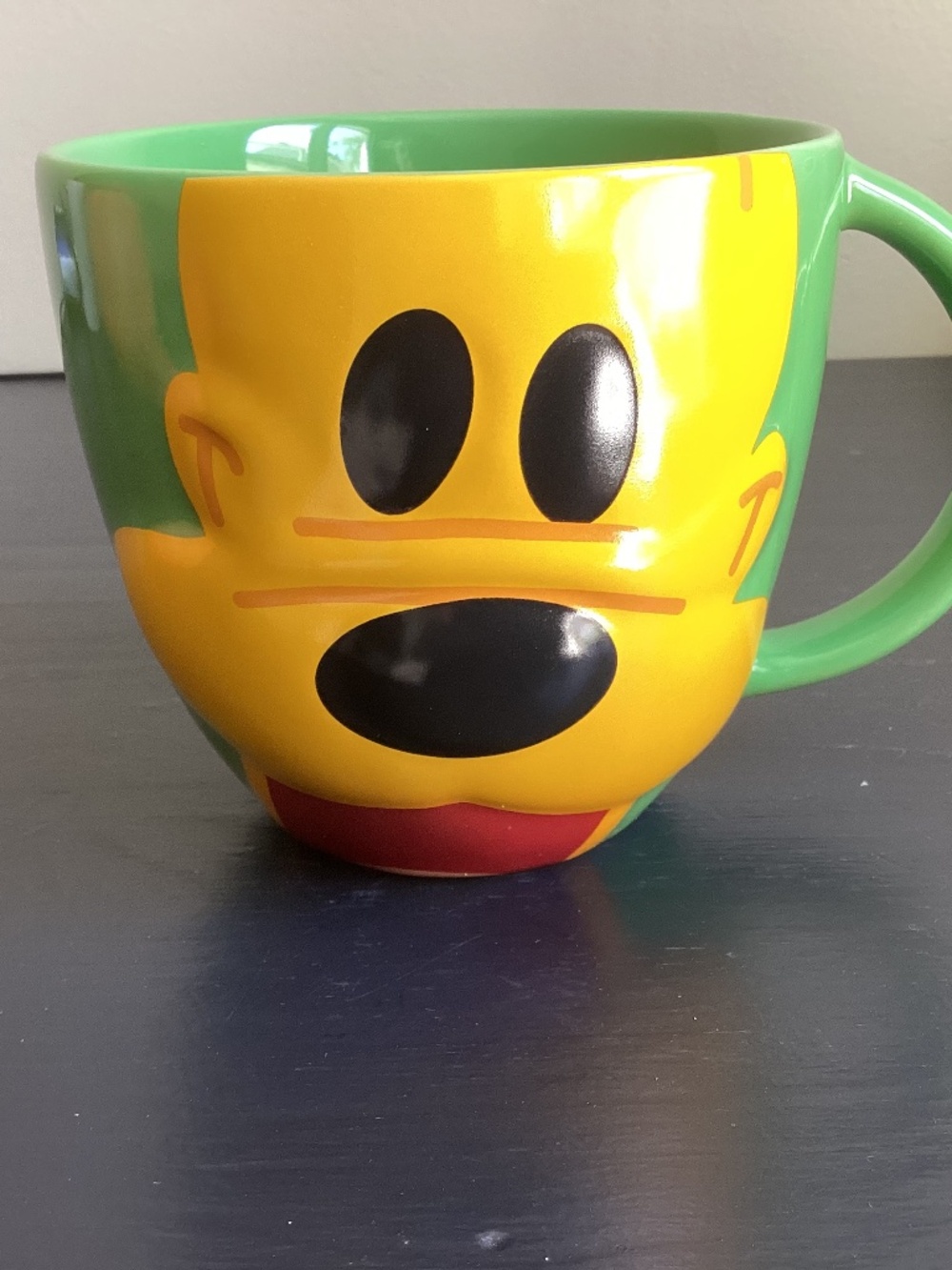 Disney Mouse Wares Pluto 16oz 3D Ceramic Coffee Mug - EUC